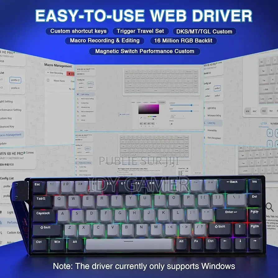 Clavier Magnetique Aula Win68he Pro