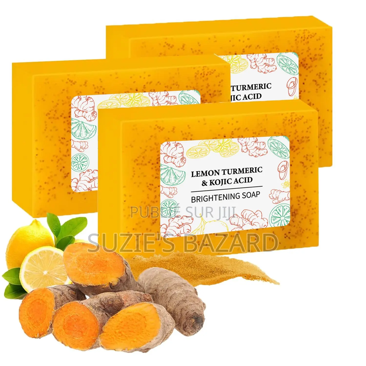 Savon À Base De Curcuma Et d'Acide Kojic