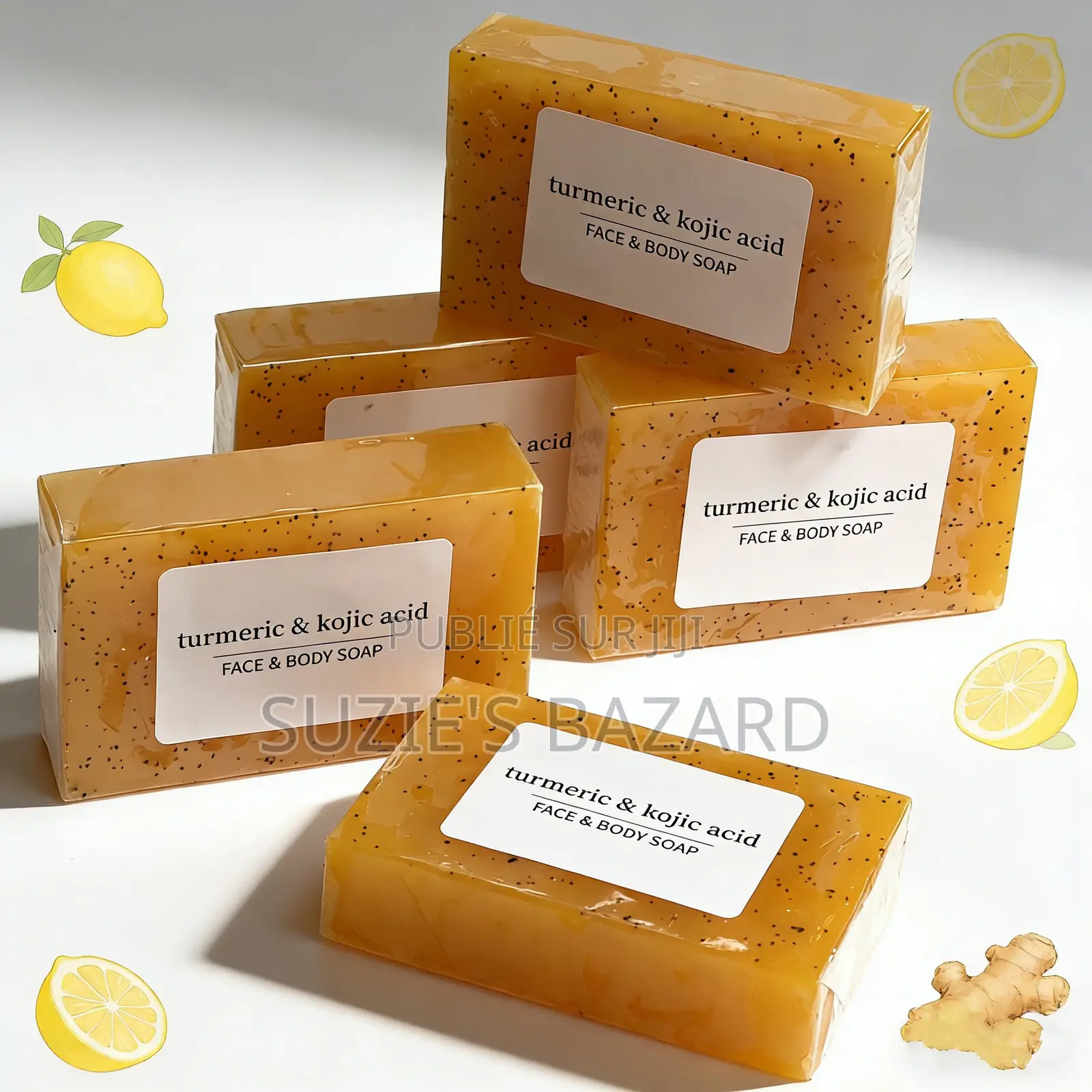 Savon Naturel Soin De La Peau - Curcuma Et Acide Kojic