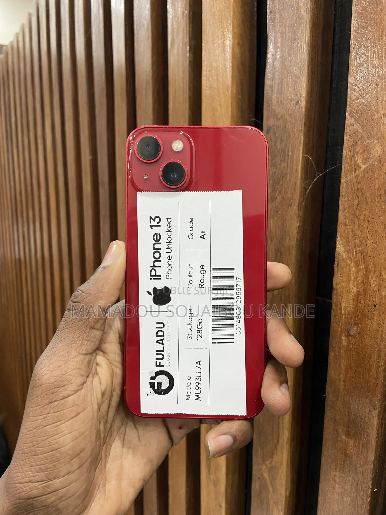 Nouveau Apple iPhone 13 128 GB Rouge