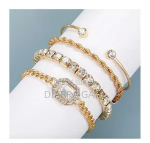 Ensemble De 4 Bracelets Dorés