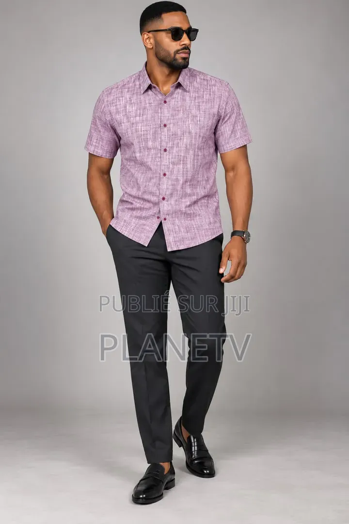 Ensemble Pantalon Kaki Chemise Lain Coton CFHLM