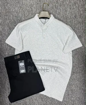 Ensemble Pantalon Kaki Et Lacoste en Coton CFHLM