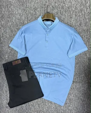 Ensemble Pantalon Kaki Et Lacoste en Coton CFHLM