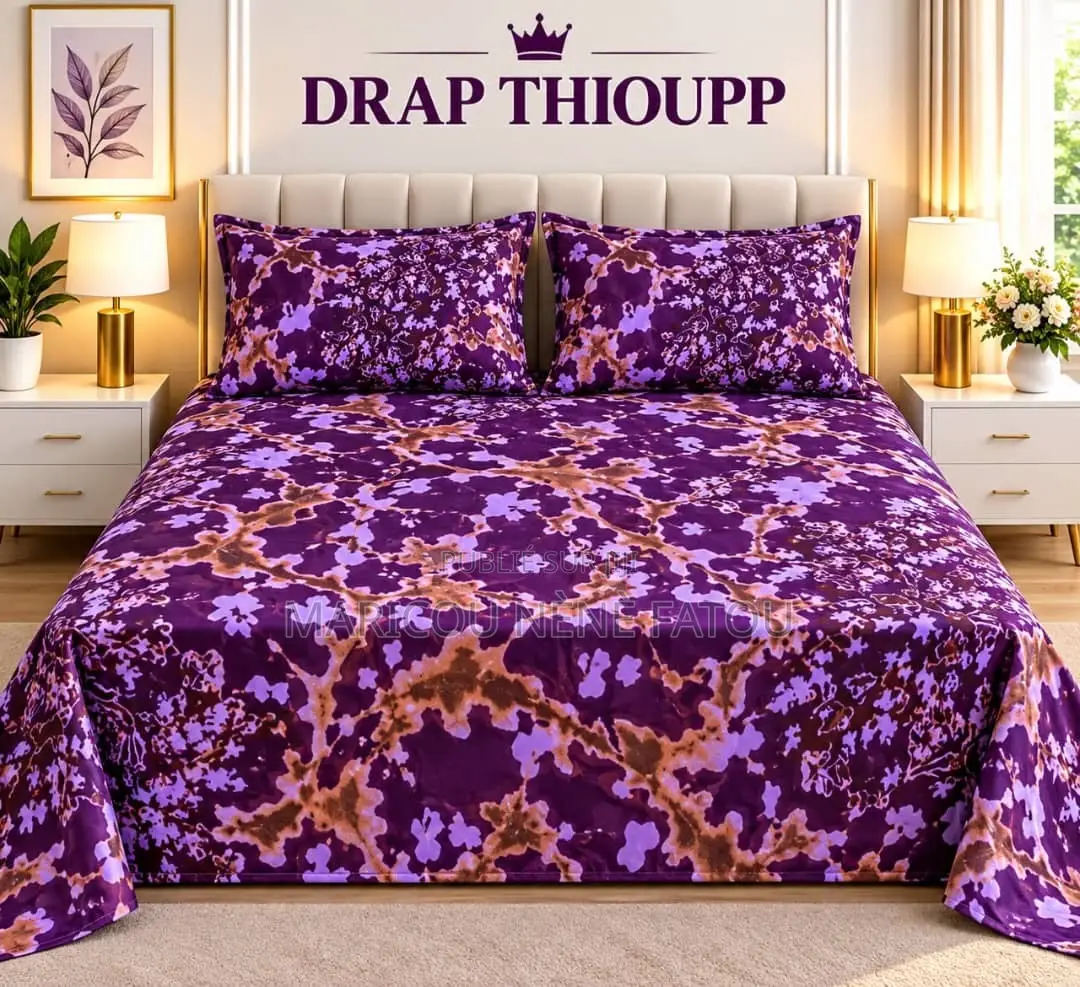 2 Draps De Lits Et 4 Oreillers