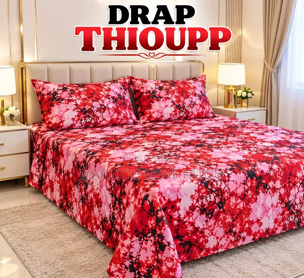 2 Draps De Lits Et 4 Oreillers