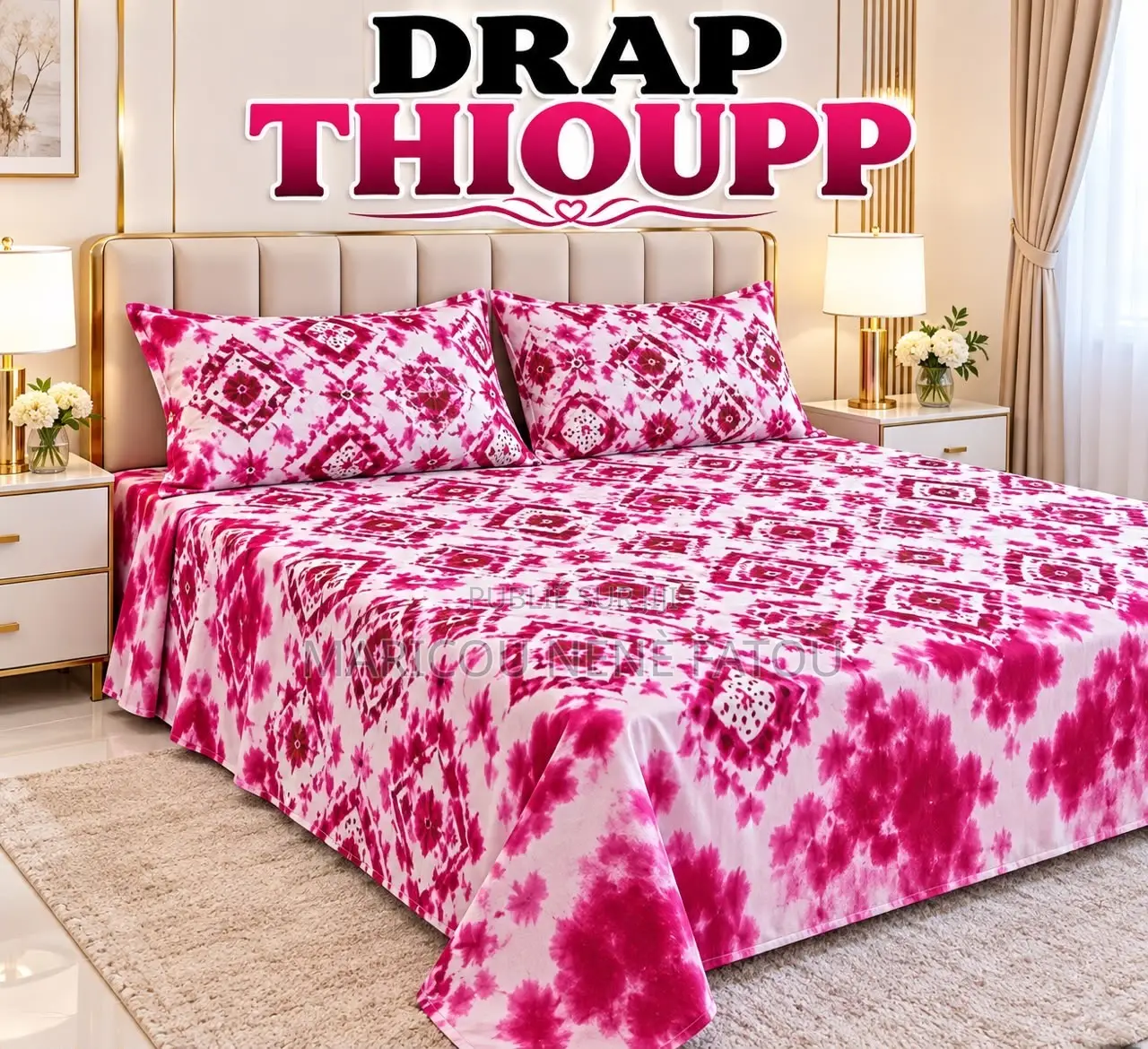 2 Draps De Lits Et 4 Oreillers