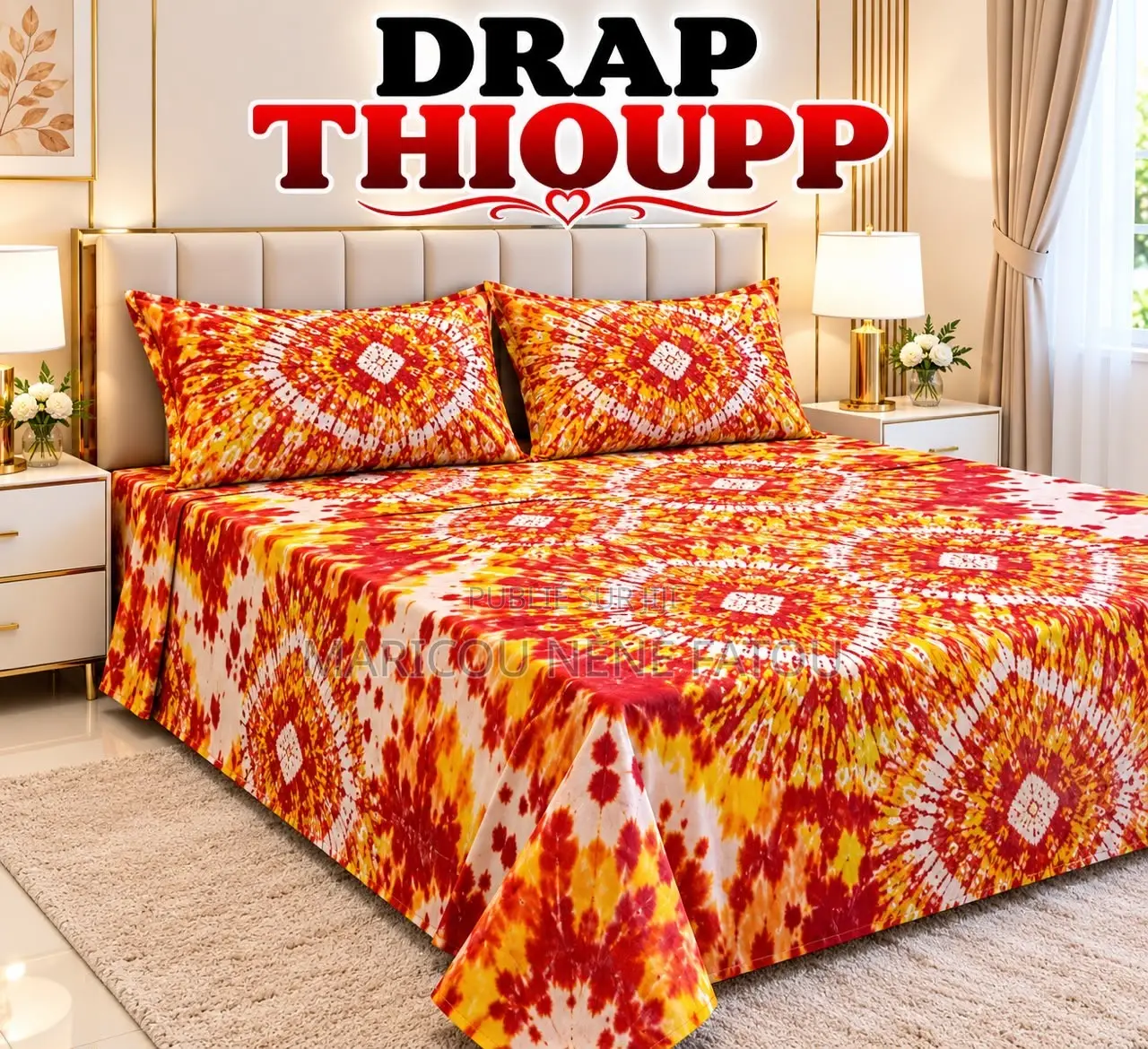 2 Draps De Lits Et 4 Oreillers