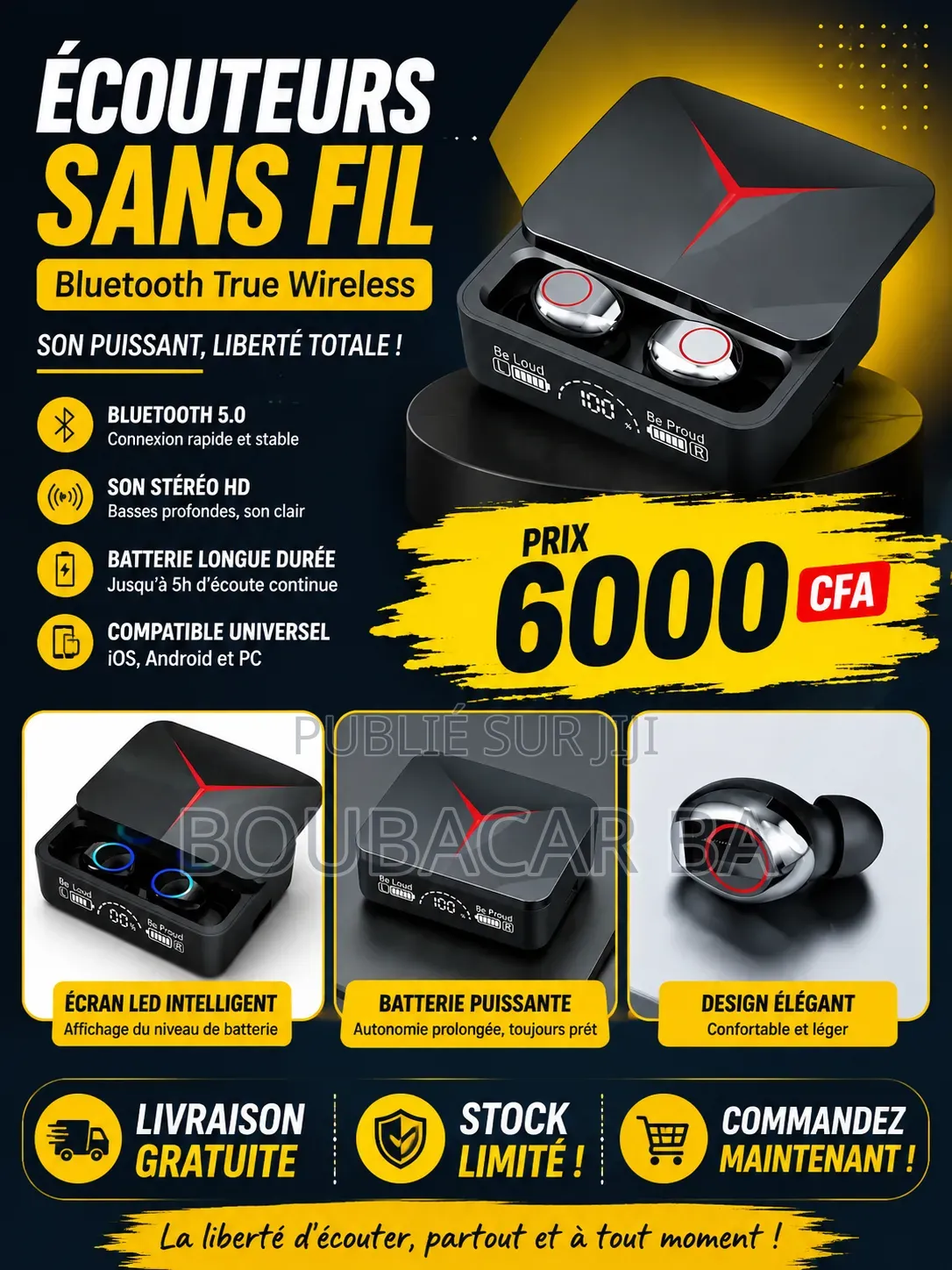 M90 Pro Original Avec Écran LED 
Batterie = Powerbank