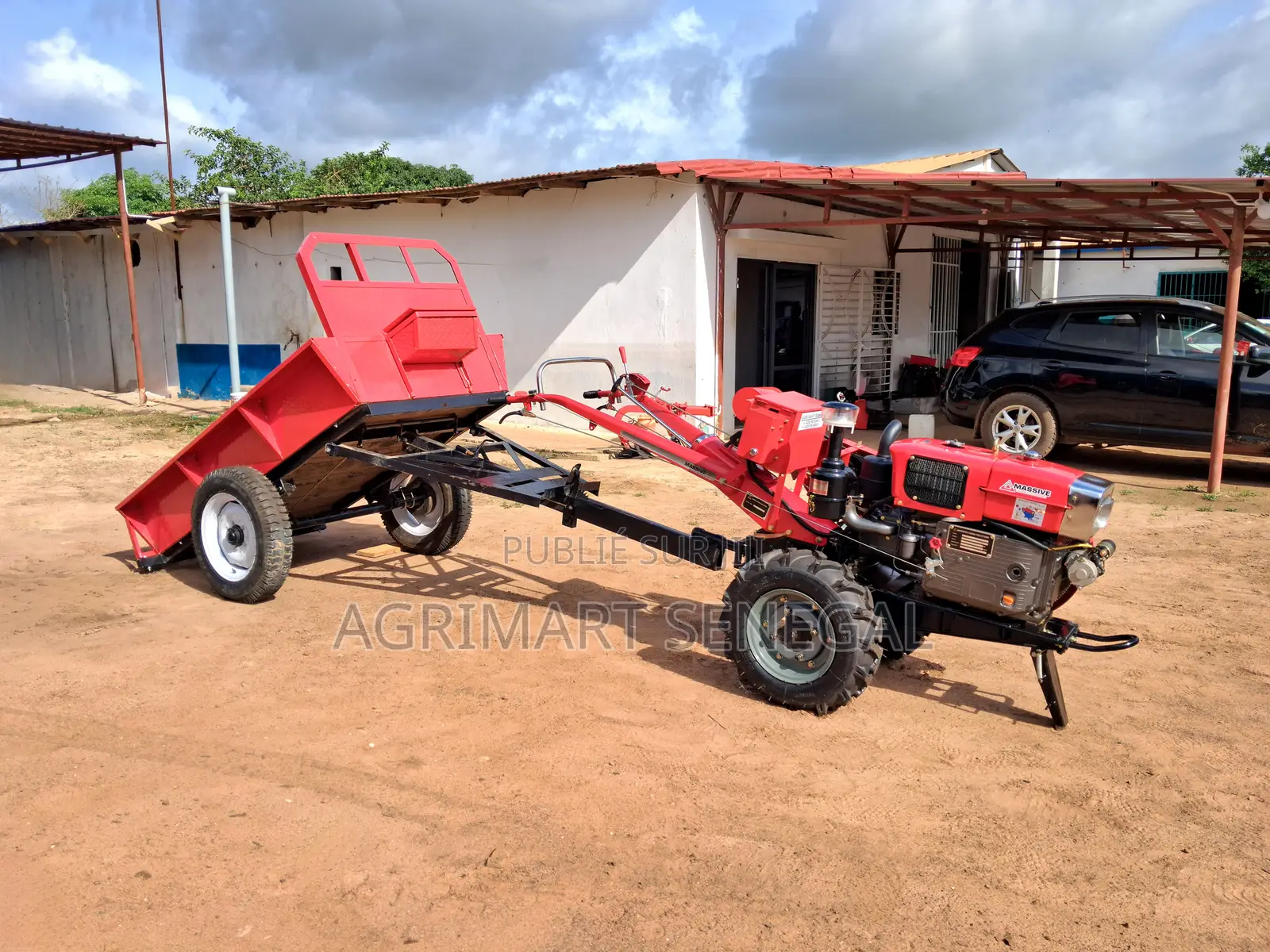 Motoculteur MASSIVE MT-22 Avec Remorque