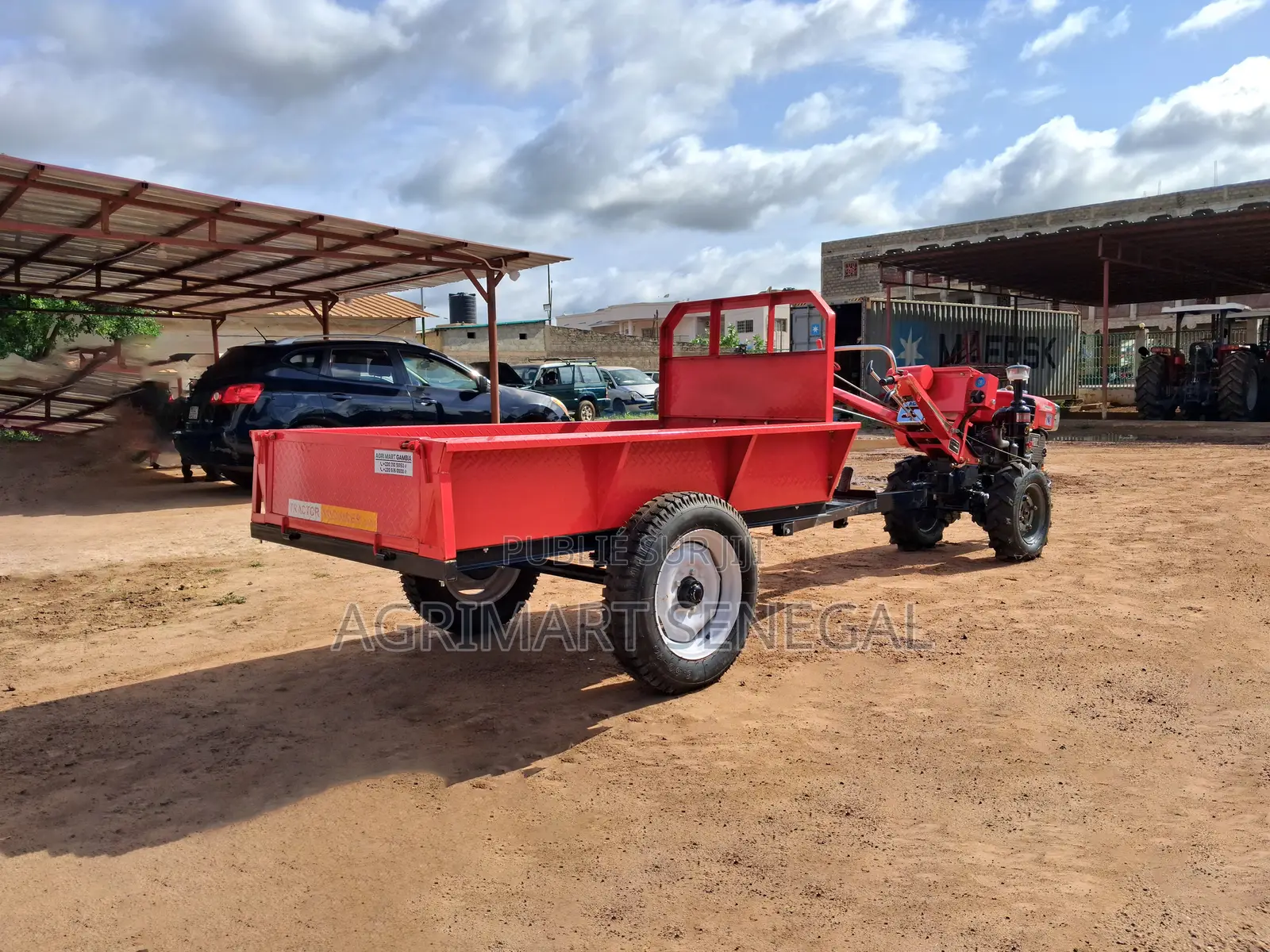 Motoculteur MASSIVE MT-22 Avec Remorque