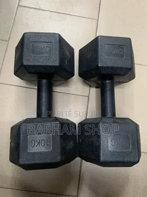Paire D Halteres Hexagonales 10kg (20kg Total) Musculation⁠