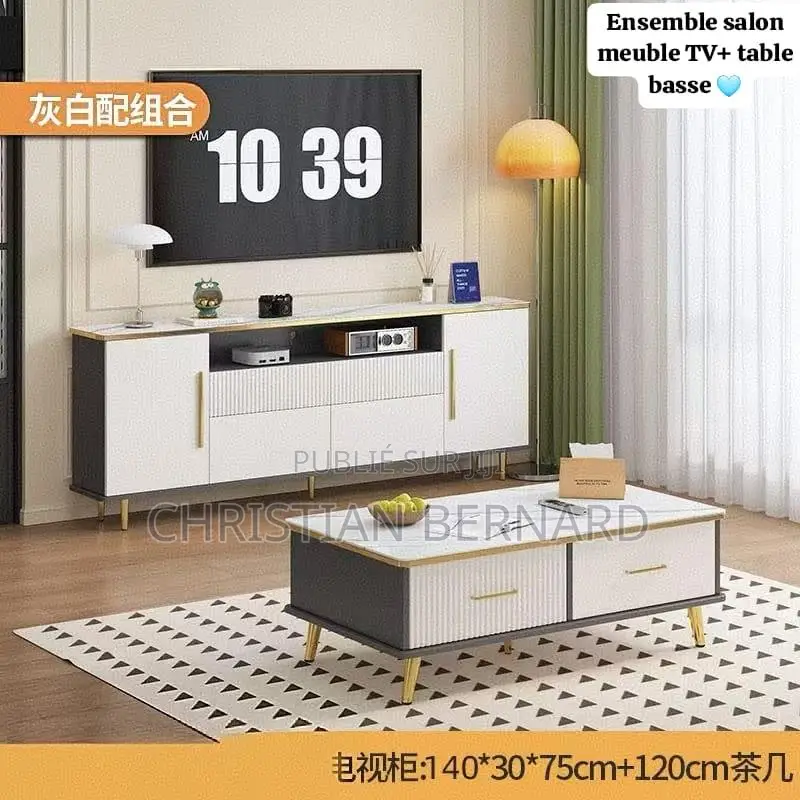 Ensemble De Table TV Et Bass