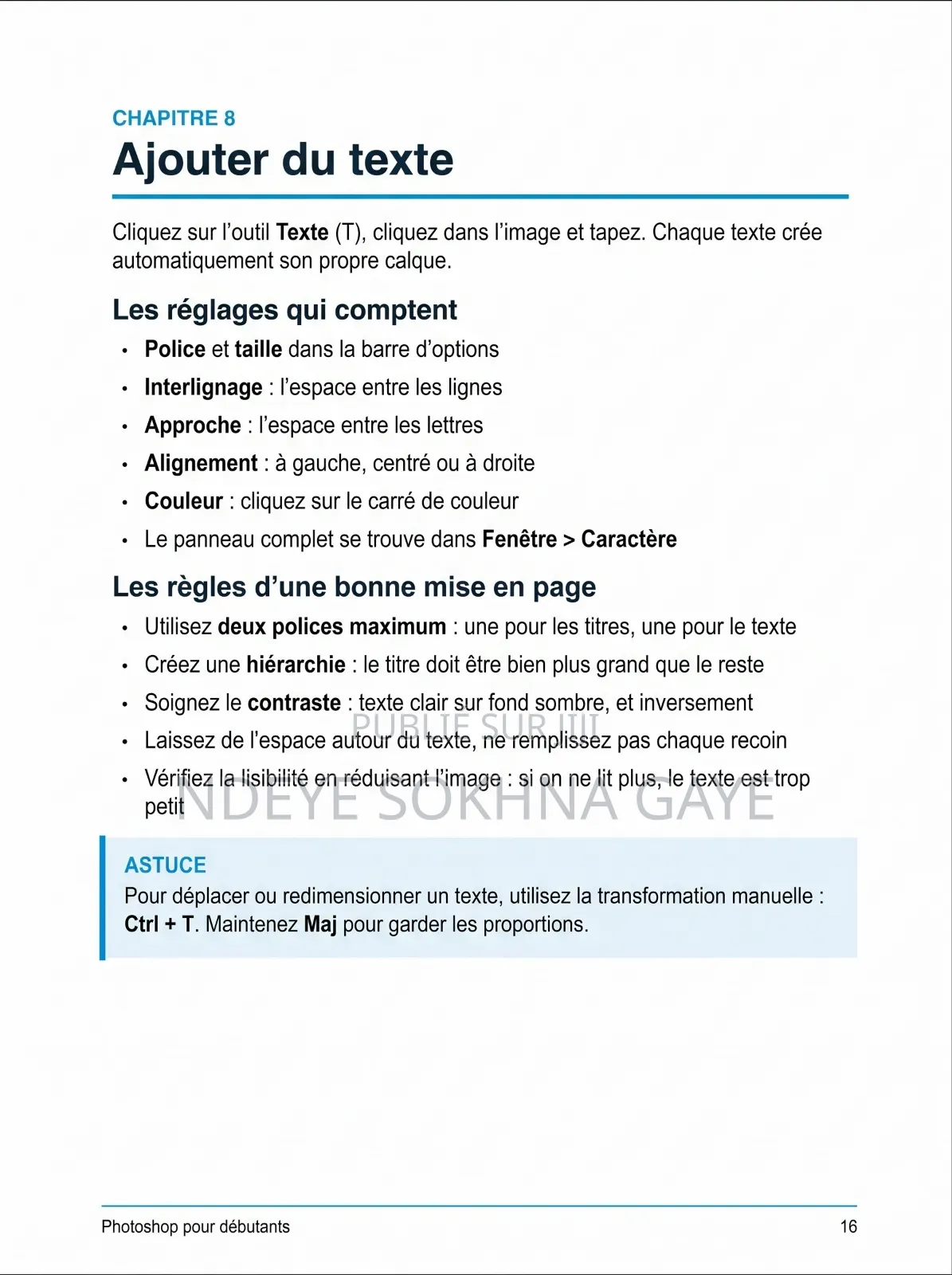 Photoshop Pour Débutant