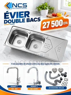 Évier De Cuisine 2 Bacs