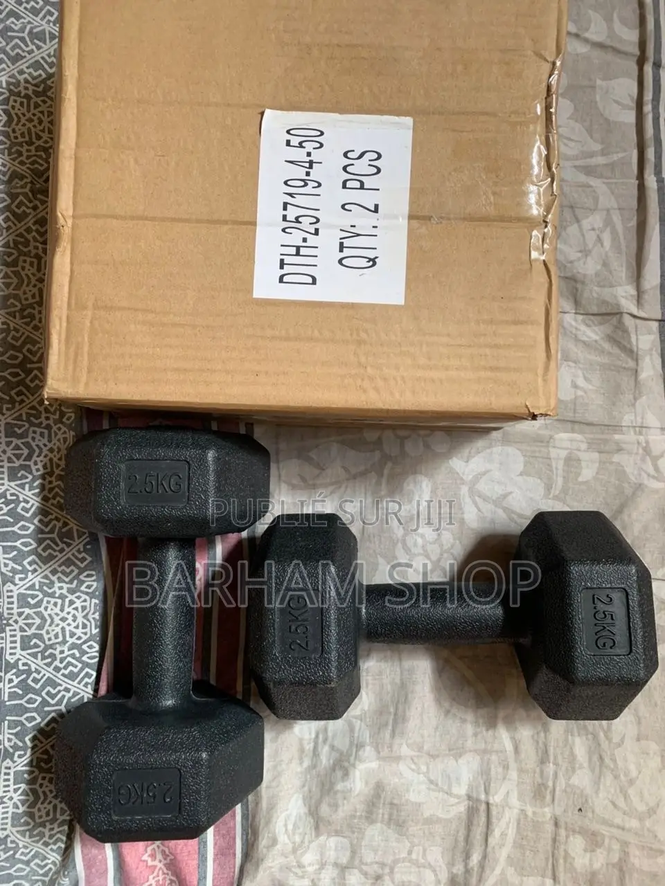 Paire D Halteres Hexagonales 2.5kg (5kg Total) Fitness