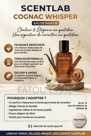 Scentlab Cognac Whisper – L’élégance en Flacon !