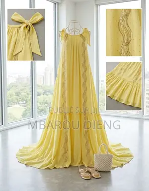 Magnifique Robe Traditionnelle Femme Élégante