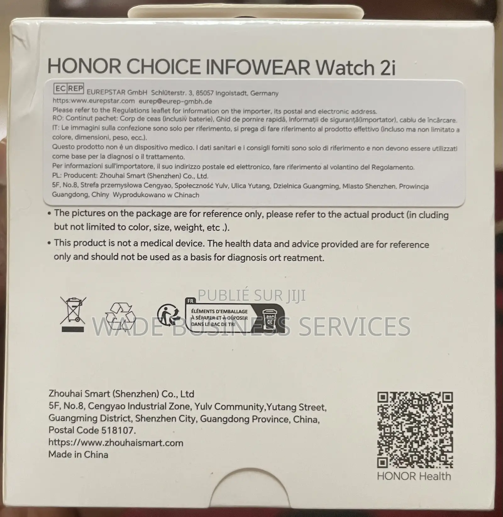 Honor Watch 2i Noir