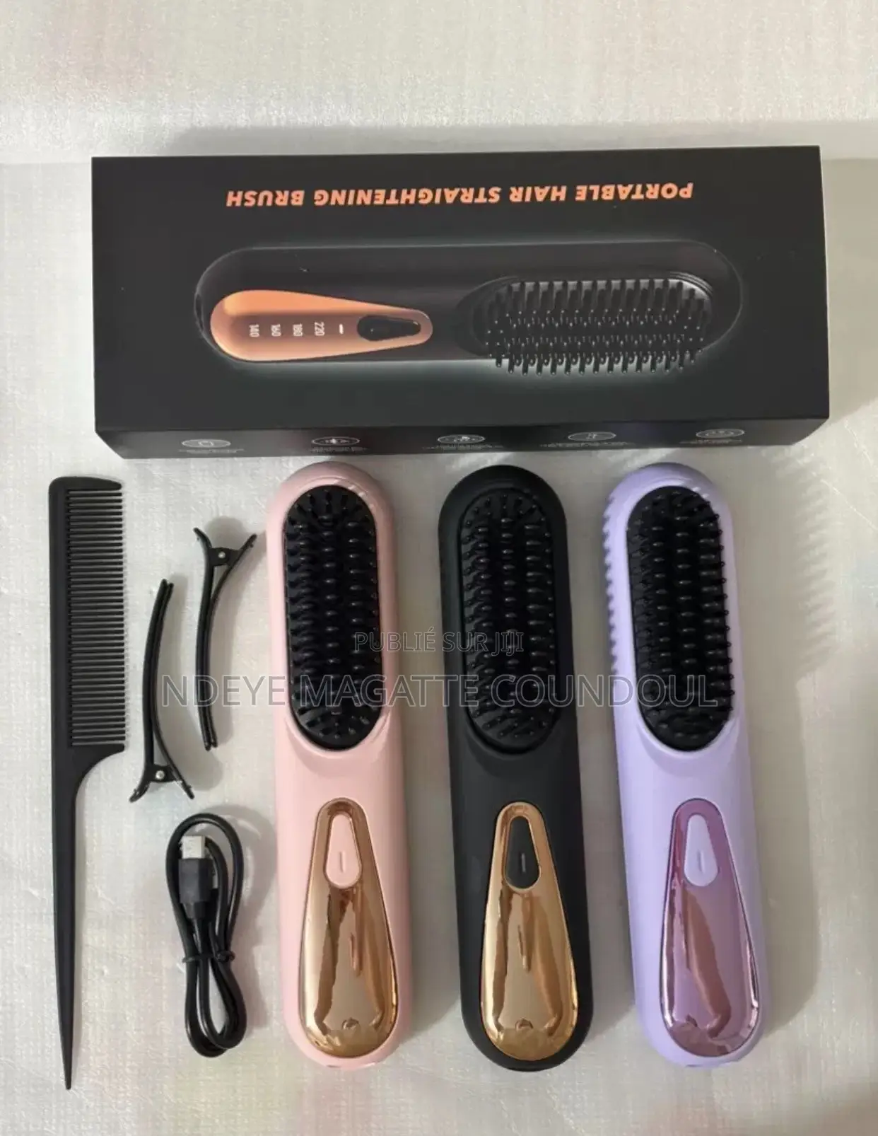 Peigne Lissante Chauffante Sans Fil