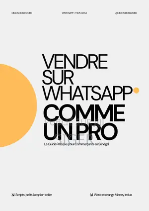 Ebook Vendre Sur WhatsApp Comme Un Pro - Guide Commerçants Sénégal