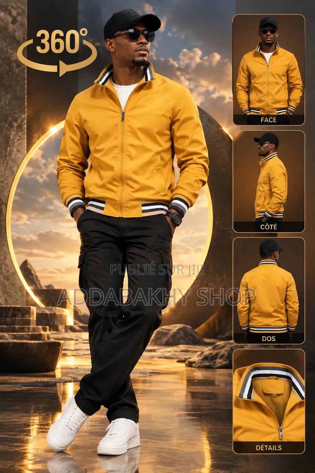 Veste Et Manteau Léger Jaune