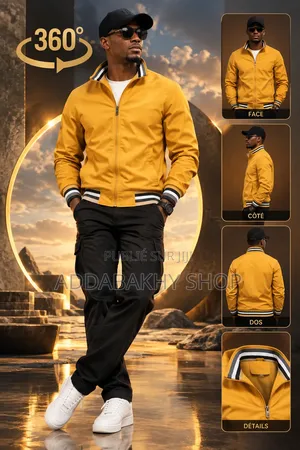 Veste Et Manteau Léger Jaune