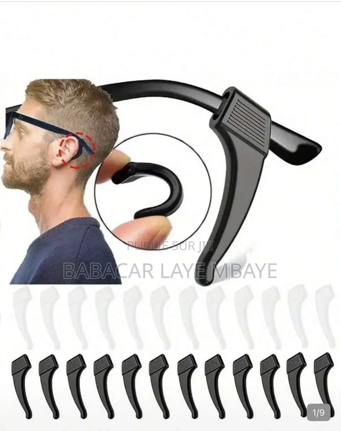 Support Pour Lunettes Antidérapantes Antiglisse Pour Lunettes