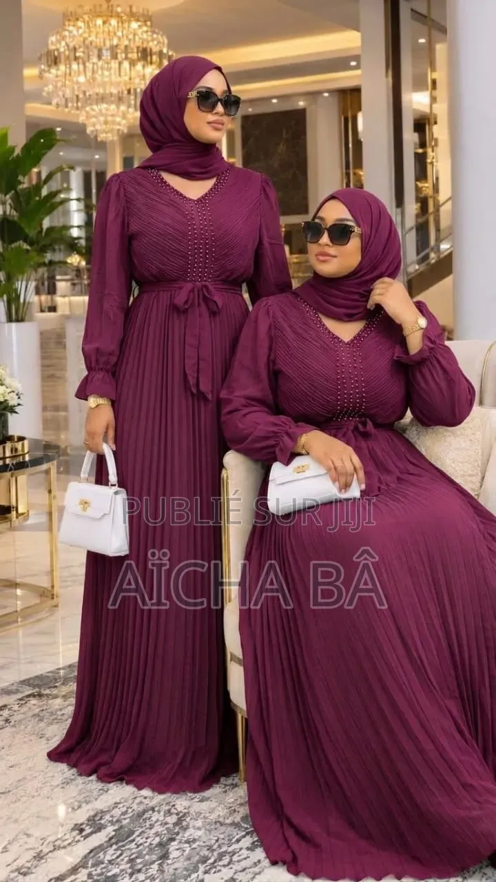 Abaya Robe Plissé Meilleur Qualité