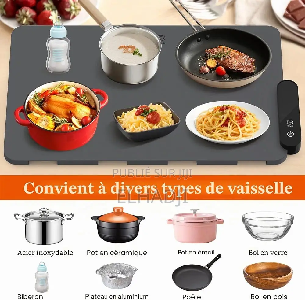 Tapis Chauffant Alimentaire en Silicone, Grand Modèle