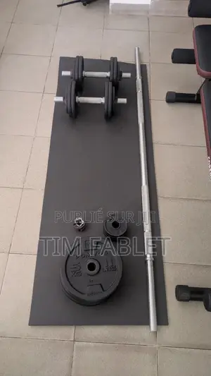 Kit 54 Kg Haltères Et Barre Musculation