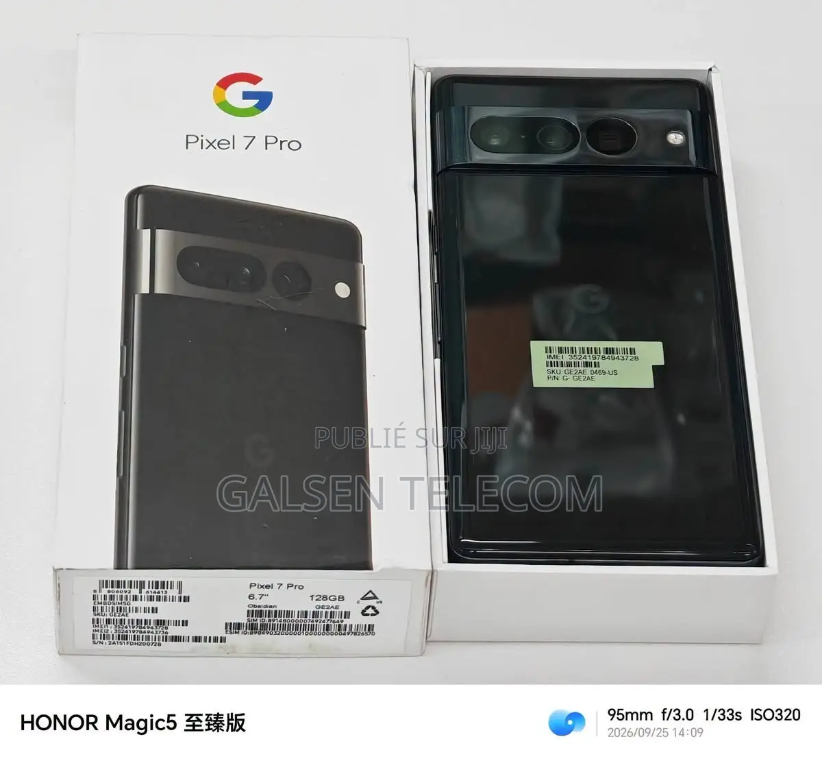 Nouveau Google Pixel 7 Pro 256 GB Noir