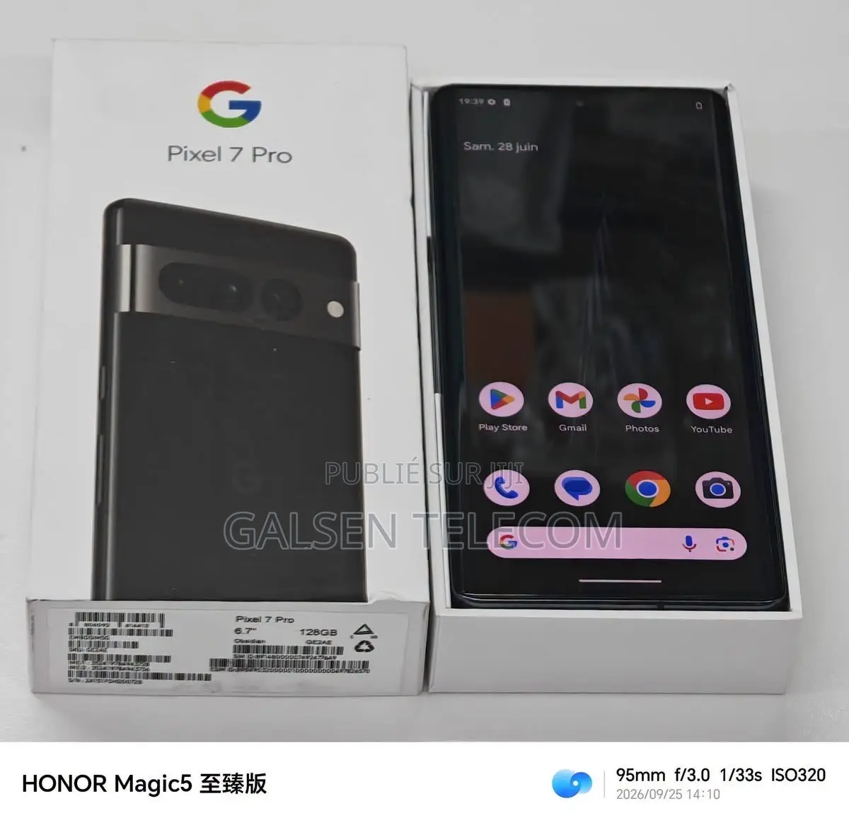 Nouveau Google Pixel 7 Pro 256 GB Noir
