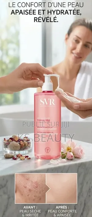 SVR TOPIALYSE – Gel Lavant Apaisant & Hydratant 24h Peaux Sensibles 1L