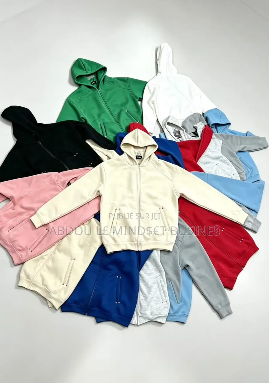 Pulls Capuchon Unique Unisexes 100% Coton Disponible