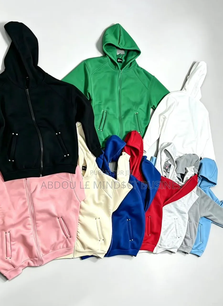 Pulls Capuchon Unique Unisexes 100% Coton Disponible