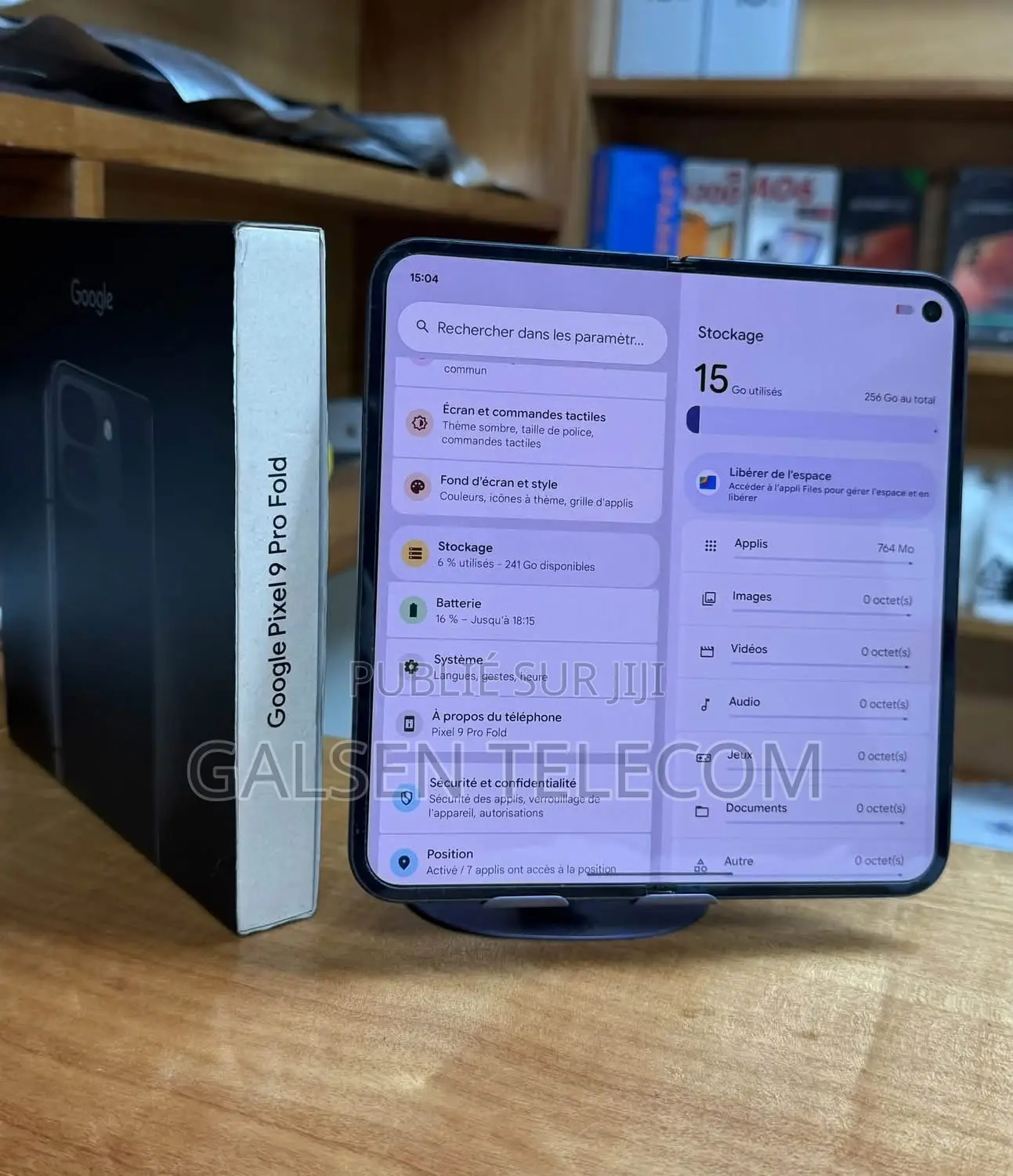 Nouveau Google Pixel 9 Pro Fold 512 GB Noir