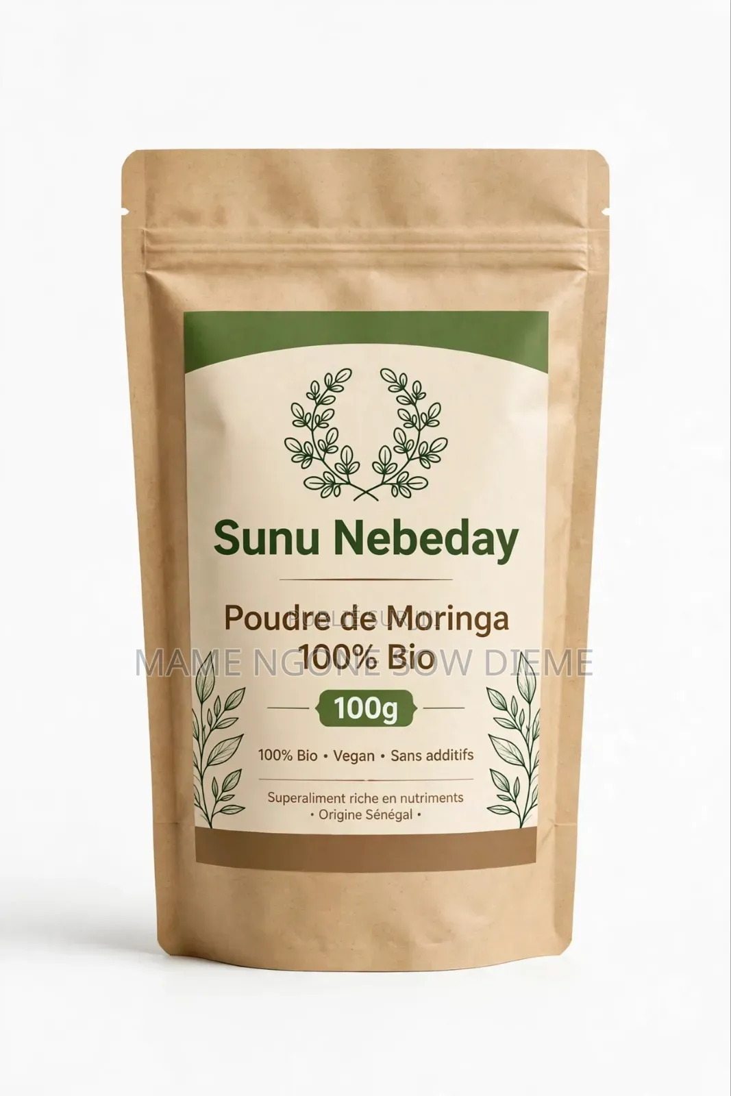 Poudre Moringa Bio Pousse Cheveux + Visage