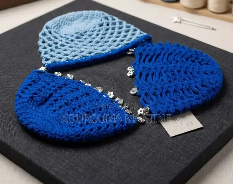 Bonnet en Crochet 100% Qualité Conton
