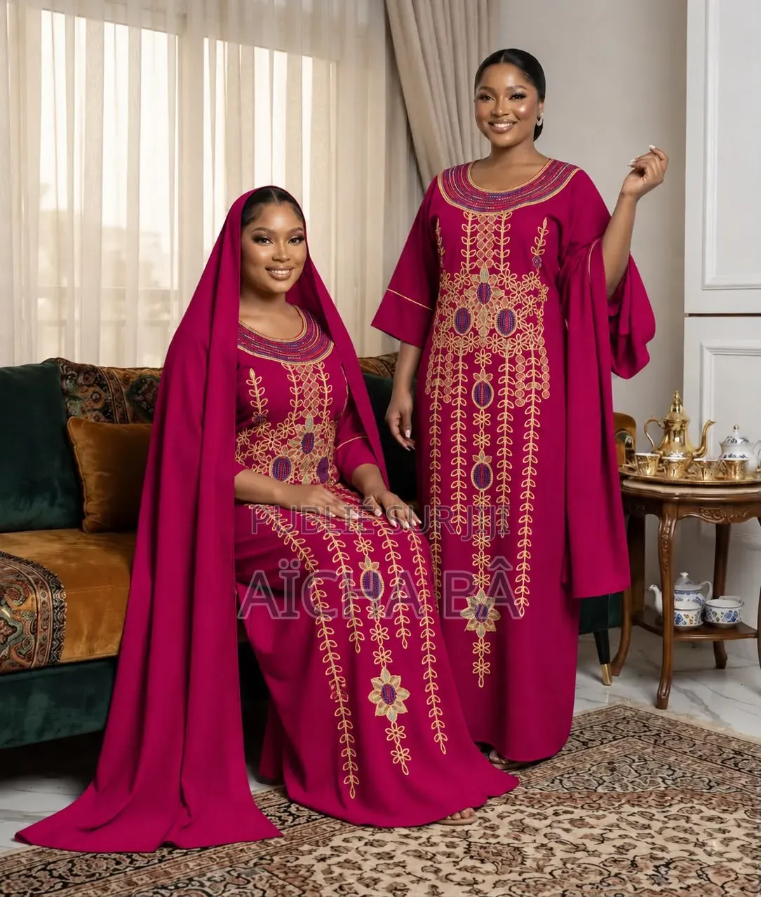 Robe Avec Grand Foulard