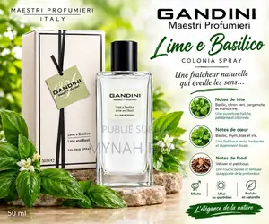 Lime Basil • Gandini Original 50ml Italie :5000 Au Lieu De 15000