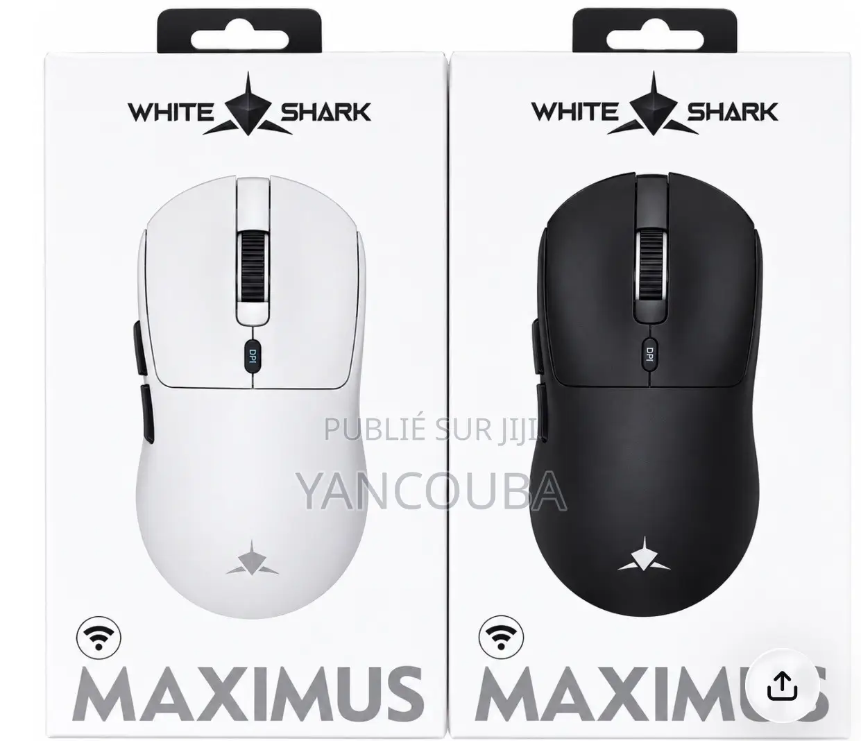  Souris Gaming WHITE SHARK MAXIMUS – Haut De Gamme, 25 000 DPI