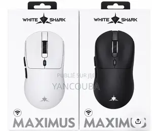 Souris Gaming WHITE SHARK MAXIMUS – Haut De Gamme, 25 000 DPI