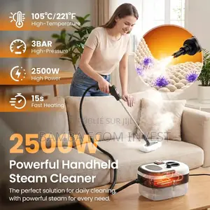 Nettoyeur À Vapeur 3,0 Bar, 2500 W De 1,2L, 9 Accessoires, 6 Niveaux
