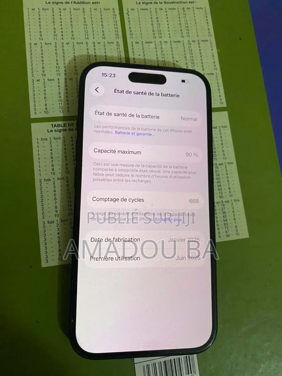 Nouveau Apple iPhone 16 Plus 256 GB Noir
