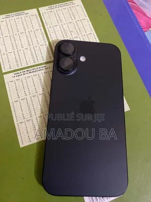 Nouveau Apple iPhone 16 Plus 256 GB Noir