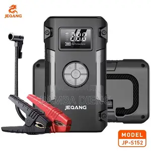 Démarreur De Batterie 4-en-1 Avec Pompe À Pneu, Powerbank Et Lampe LED