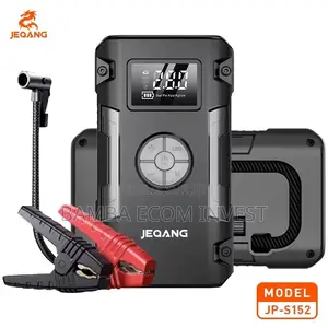 Démarreur De Batterie 4-en-1 Avec Pompe À Pneu, Powerbank Et Lampe LED