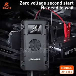 Démarreur De Batterie 4-en-1 Avec Pompe À Pneu, Powerbank Et Lampe LED