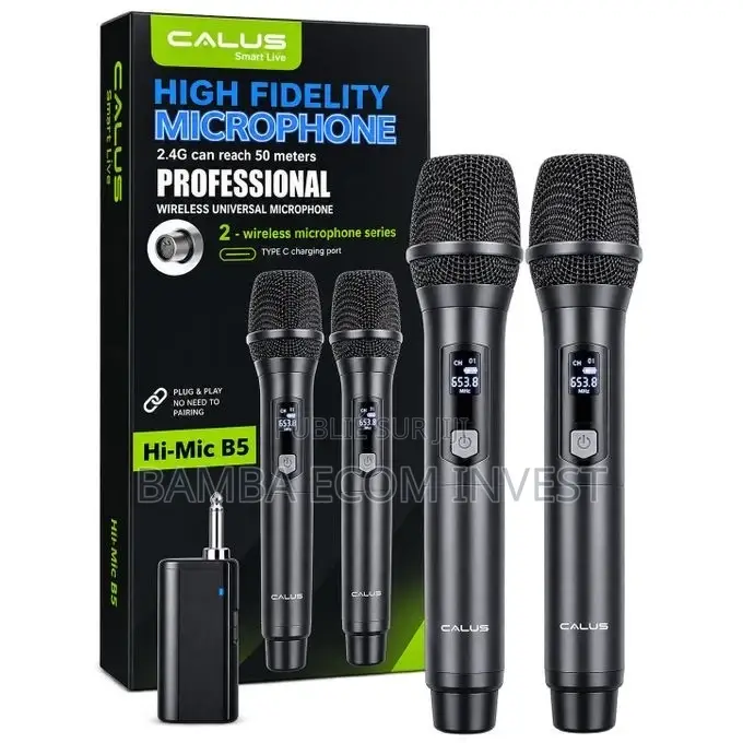 Microphone Calus Hi-Mic B5 Avec Deux Micro Sans Fil Professionnels